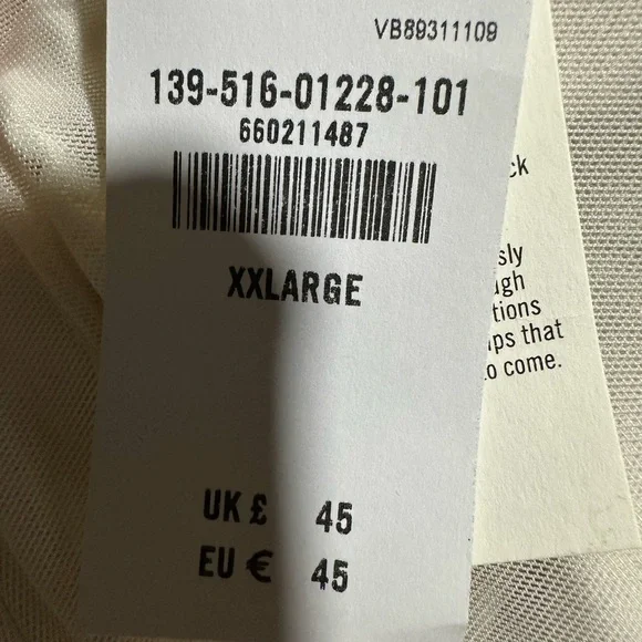 Abercrombie & Fitch Cream Drape V-Neck Blouse NWT XXL - Picture 7 of 7